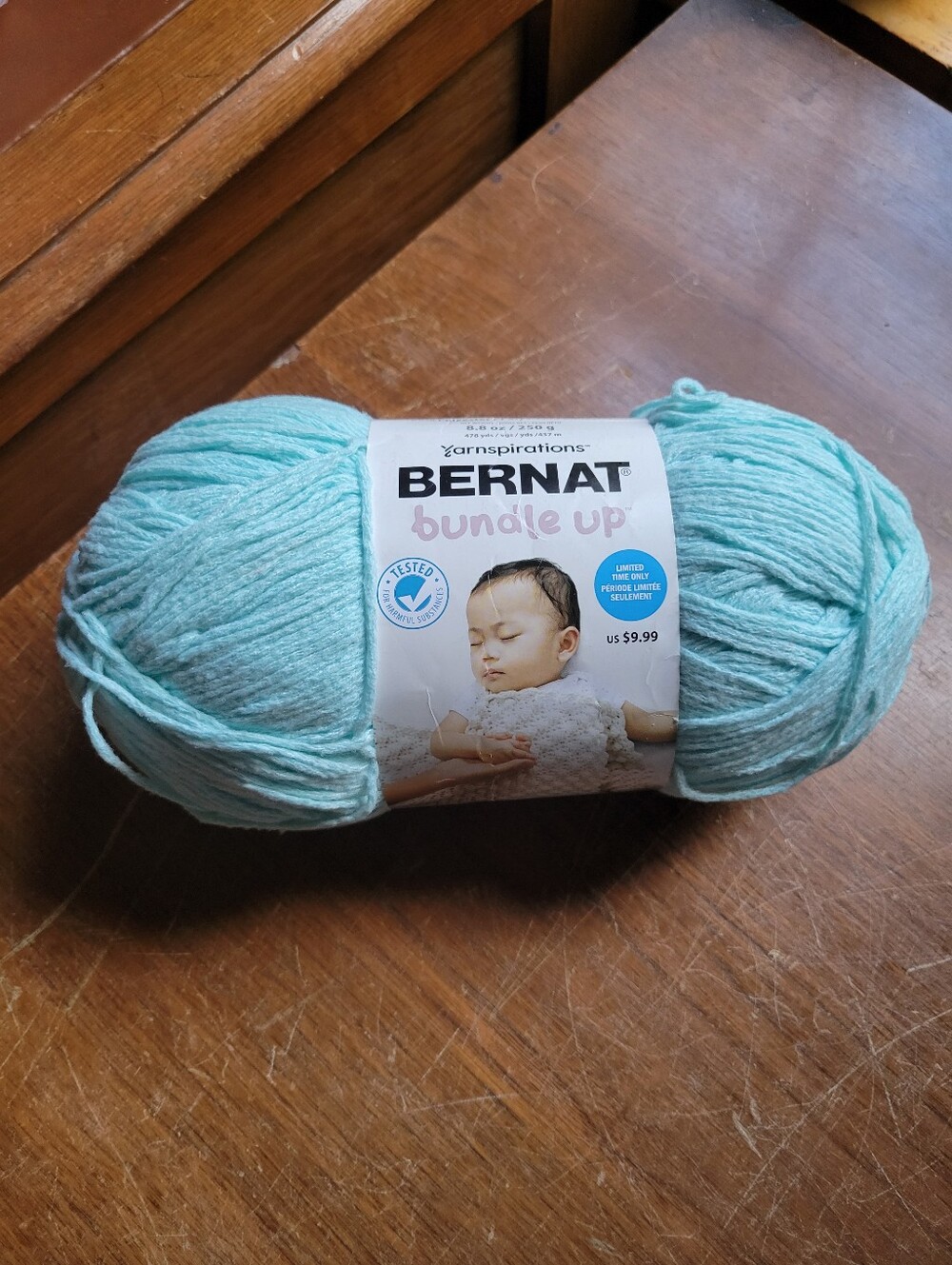 Bernat Bundle Up Yarn in the Icy Aqua